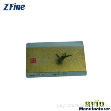 Shenzhen factory frosted card with gold embossed